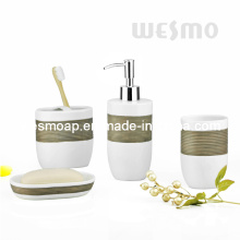 Hand Brush Painting Porcelain Bathroom Set (WBC0810A)